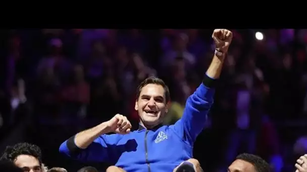 Tennis : sourires et larmes mêlés pour les adieux du "roi" Federer