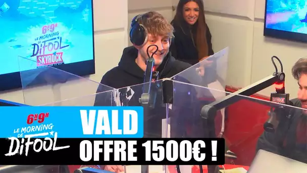 Vald offre 1500€ à un auditeur ! #MorningDeDifool