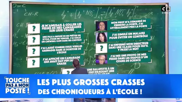 Les plus grosses crasses des chroniqueurs à l'école !