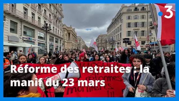 Revivez la manifestation en immersion contre la réforme des retraites à Marseille du 23 mars 2023