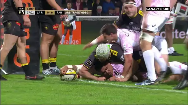 Top 14 - 17ème journée - La Rochelle / Stade Français : Essai de Siegfried Fisiihoi pour le SFP