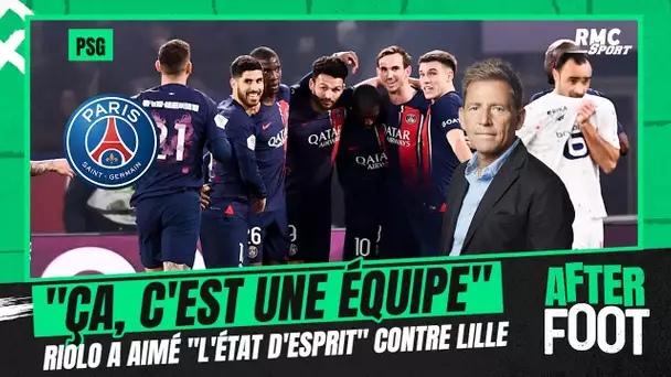 PSG : "Ça, c'est une équipe", Riolo a aimé "l'état d'esprit" contre Lille