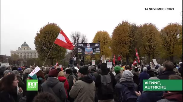 Autriche : manifestation contre le confinement des non-vaccinés