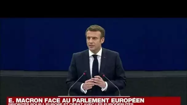 Emmanuel Macron répond aux députés européens • FRANCE 24