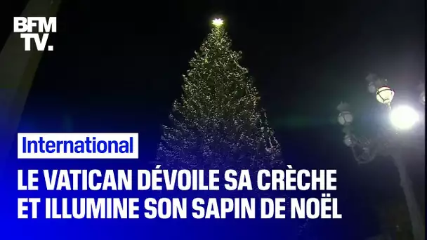 Le Vatican dévoile sa crèche et illumine son sapin de Noël