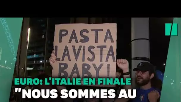 Après la qualification de l’Italie en finale de l'Euro, l’explosion de joie des supporters