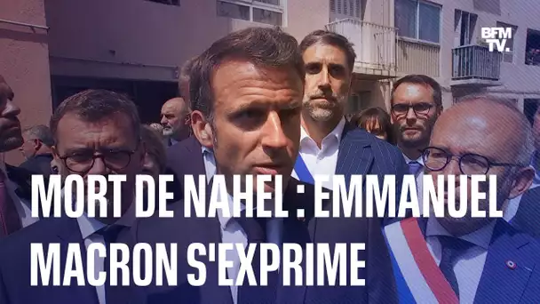 Mort de Nahel: la réaction d'Emmanuel Macron en intégralité