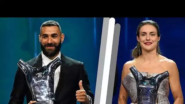 Karim Benzema sacré meilleur joueur UEFA, Alexia Putellas reçoit le trophée féminin