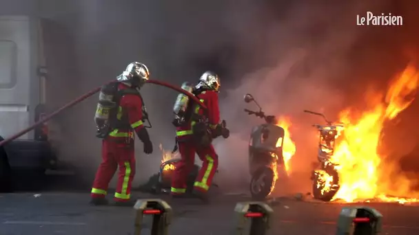 Gilets jaunes acte XXIII : des véhicules incendiés à Paris