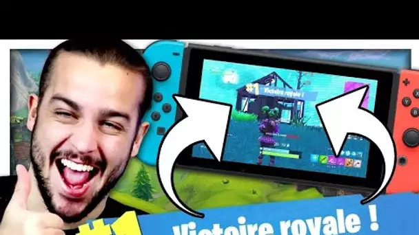 NOTRE PREMIER TOP 1 VICTOIRE ROYALE SUR FORTNITE NINTENDO SWITCH !