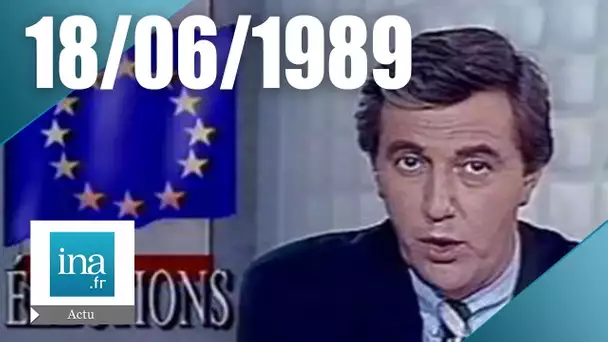 20h A2 du 18 juin 1989 | Le résultat des élections européennes | Archive INA