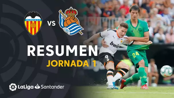 Resumen de Valencia CF vs Real Sociedad (1-1)