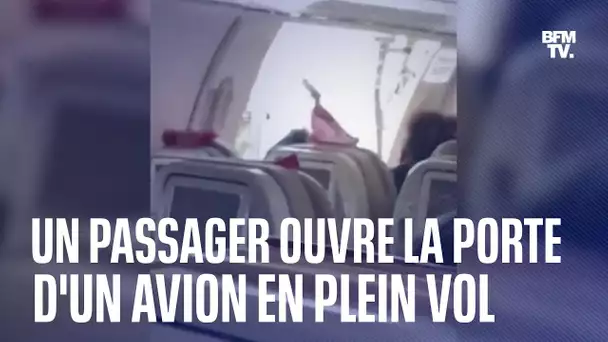 Un passager ouvre la porte d'un avion en plein vol en Corée du Sud