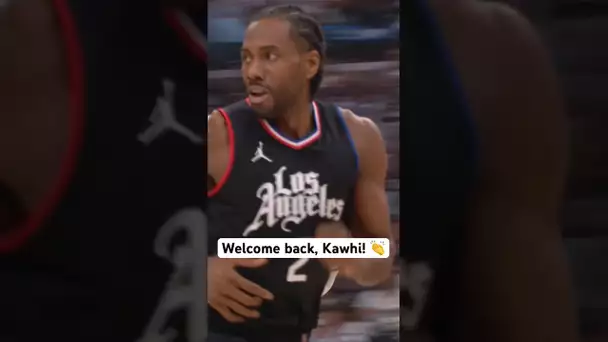 Kawhi Leonard is BACK! 👀 | #Shorts