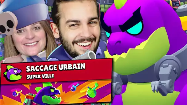 ON AFFRONTE LE BOSS DINOSAURE ULTIME ! NOUVEAU MODE SACCAGE URBAIN BRAWL STARS