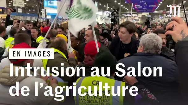 Des agriculteurs font irruption au Salon de l’agriculture