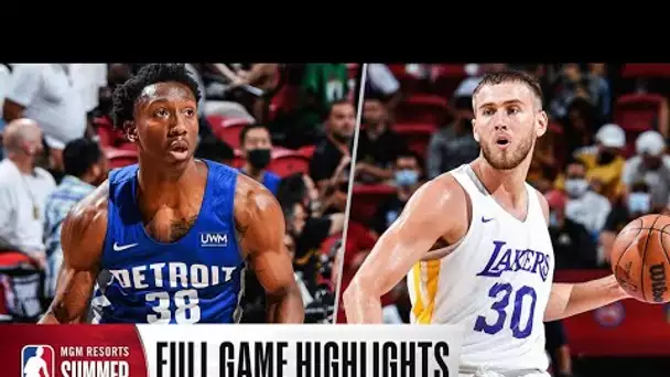 PISTONS at LAKERS | NBA SUMMER LEAGUE | FULL GAME HIGHLIGHTS
