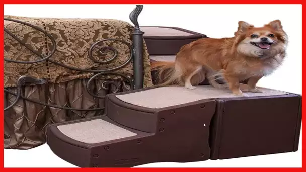 Pet Gear Easy Step Bed Stair for Cats/Dogs, Adjusts to Either Side of Bed