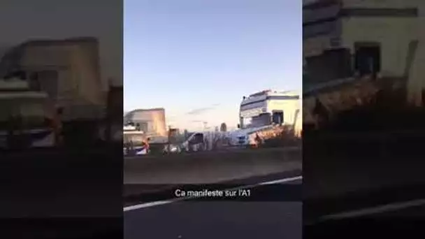 Opération escargot sur l&#039;A1 - 12/09/17