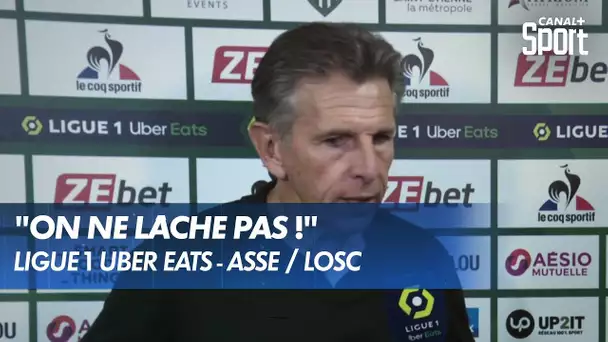 La réaction de Claude Puel après ASSE / LOSC - Ligue 1 Uber Eats