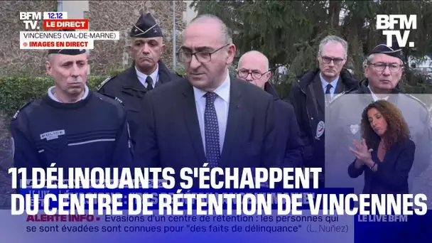 Laurent Nunez s'exprime après l'évasion de 11 déliquants du CRA de Vincennes