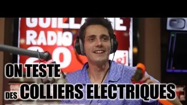 Guillaume Pley teste des colliers electriques pour chien en direct à la radio !!