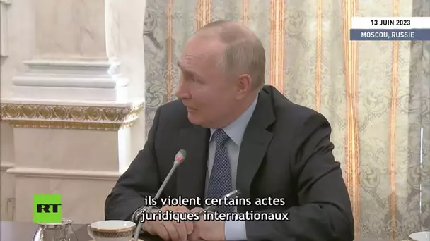 Poutine : l'Occident est «fier» d'alimenter l'Ukraine en armes