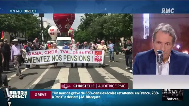 "Société injuste", "réforme floue": Christelle, auditrice RMC, soutient les grèves