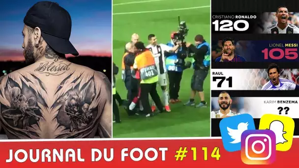 Nouveau TATOUAGE de NEYMAR, SELFIE de RONALDO avec un fan, le record de BENZEMA