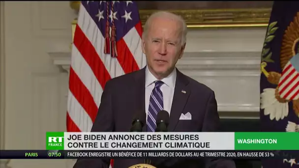 Joe Biden annonce des mesures contre le changement climatique