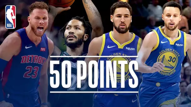 Best Of The 50+ Point Games This Season (Klay, Steph, Rose, Blake)
