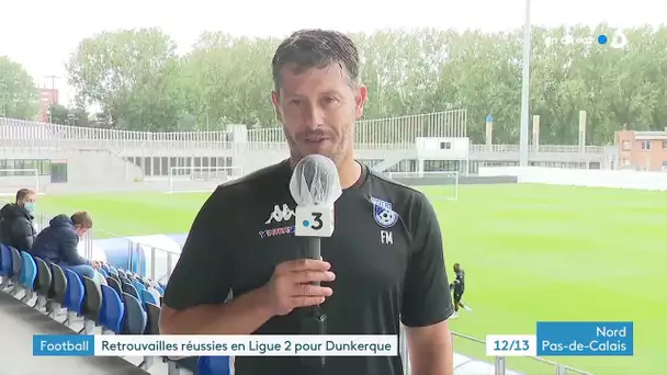 Fabien Mercadal, entraîneur de l'USL Dunkerque, invité du 12/13 Nord Pas-de-Calais