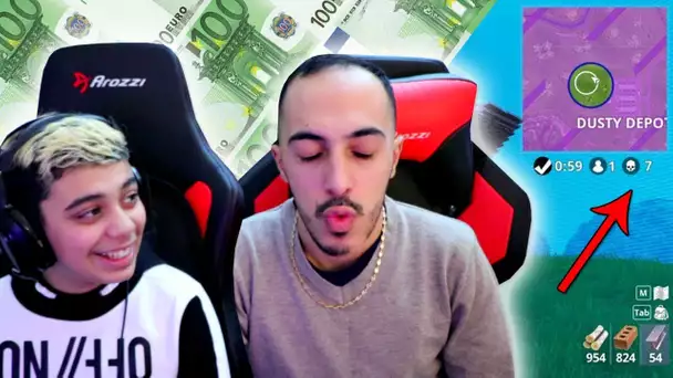 1 KILL SUR FORTNITE = 100€ POUR MOMO .. CE GAMIN EST UN GÉNIE INCOMPRIS ...