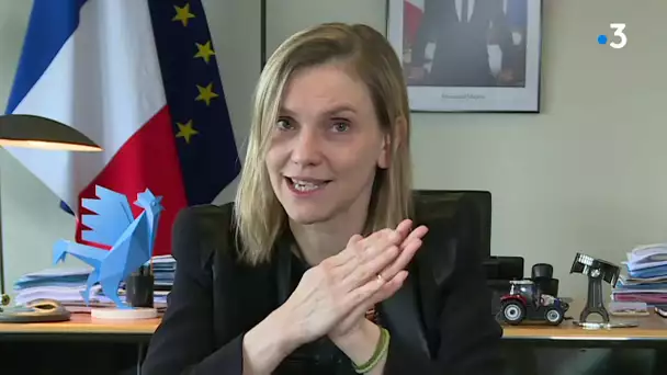 La secrétaire d'Etat à l'Economie au sujet de la production de masques sur deux sites bretons