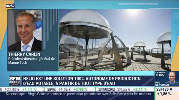 Thierry Carlin (Marine Tech) : Helio, une solution 100% autonome de production d'eau potable