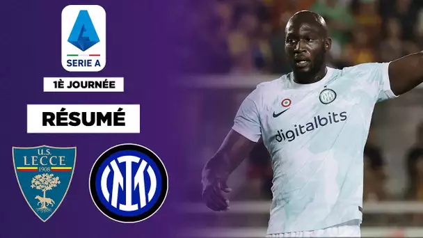 Résumé : L'Inter et Lukaku s'imposent sur le gong à Lecce