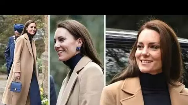 Kate Middleton fait tourner les têtes avec des boucles d'oreilles jazzy et l'emblématique manteau