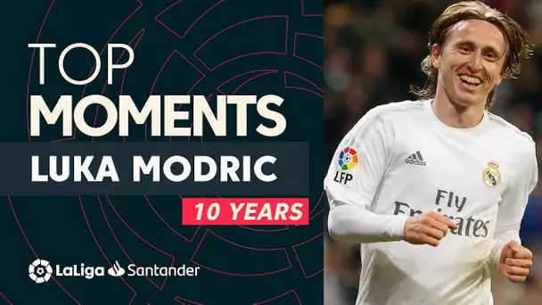BEST MOMENTS Luka Modric LaLiga Santander - 10 Años en LaLiga!