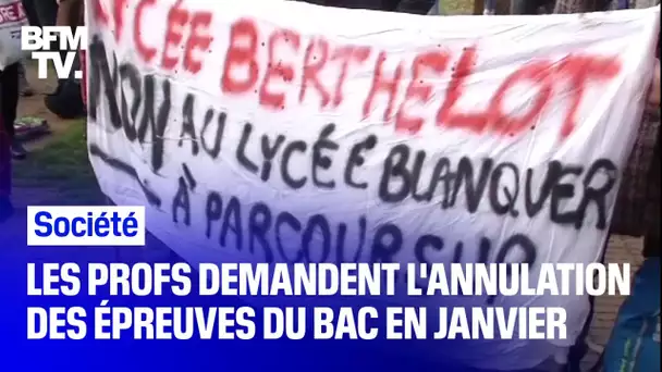 Les professeurs demandent l’annulation des épreuves du Bac prévues en janvier