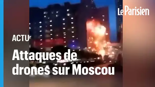 Deux immeubles touchés à Moscou par une attaque de drones