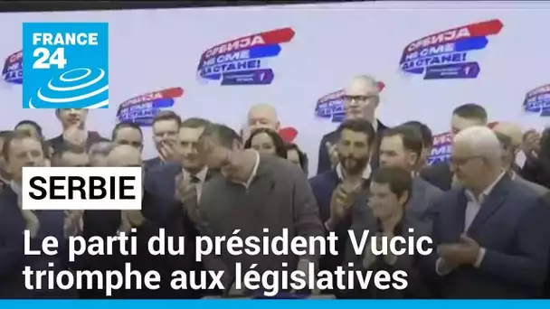 Le président serbe revendique la victoire de son parti aux élections législatives • FRANCE 24
