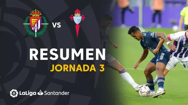 Resumen de Real Valladolid vs RC Celta (1-1)