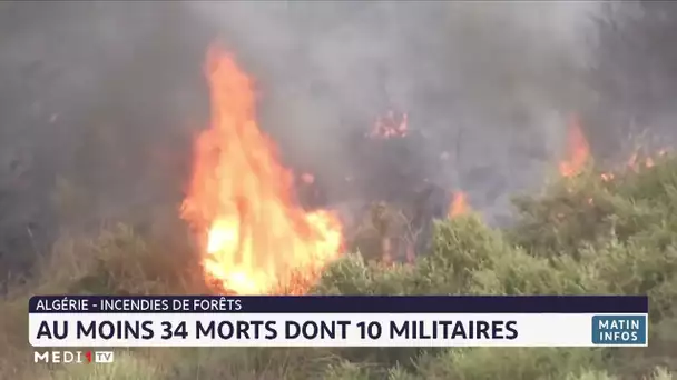 Algérie: Au moins 34 morts dans des feux de forêt