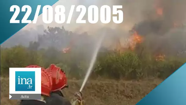 20 France 2 du  22 août 2005 - Incendie à Perpignan | Archive INA