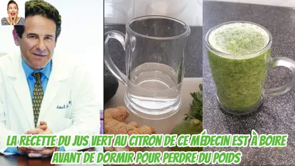 Buvez ce jus concombre citron gingembre persil avant de dormir pour perdre du poids