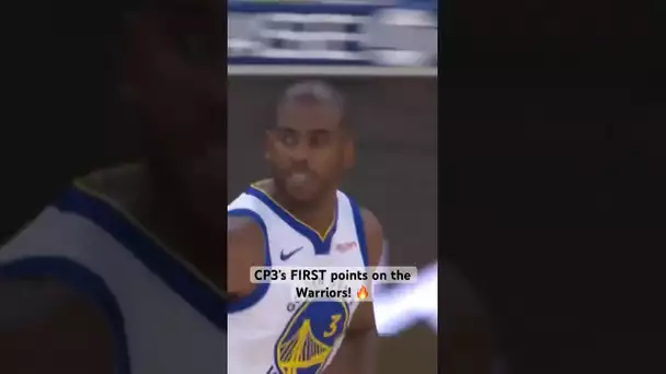 Chris Paul scores his FIRST points as a Warrior! 👀 | #Shorts