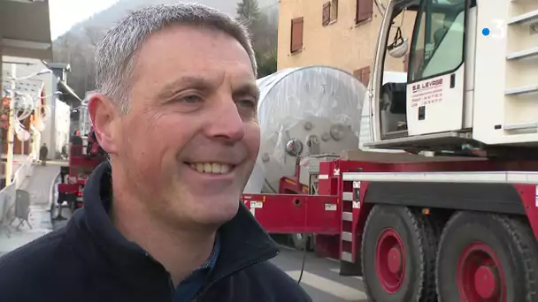 Bactérie aux thermes de Brides-les-Bains : les nouvelles cuves de stockage sont arrivées