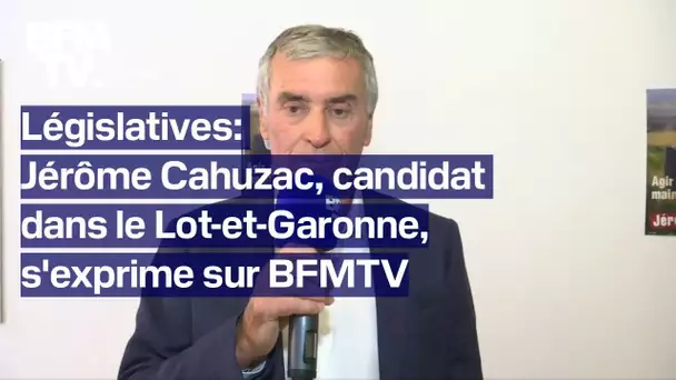 Législatives: la prise de parole de Jérôme Cahuzac, candidat sans étiquette, en intégralité