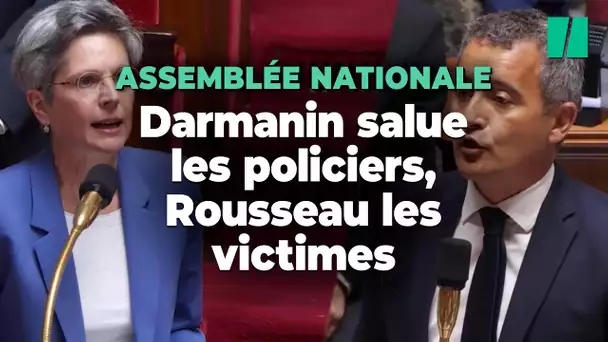 Darmanin énumère les policiers morts, Rousseau répond en citant les victimes d’actions policières