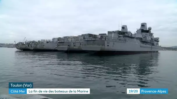 Var : la fin de vie des bateaux de la Marine Nationale